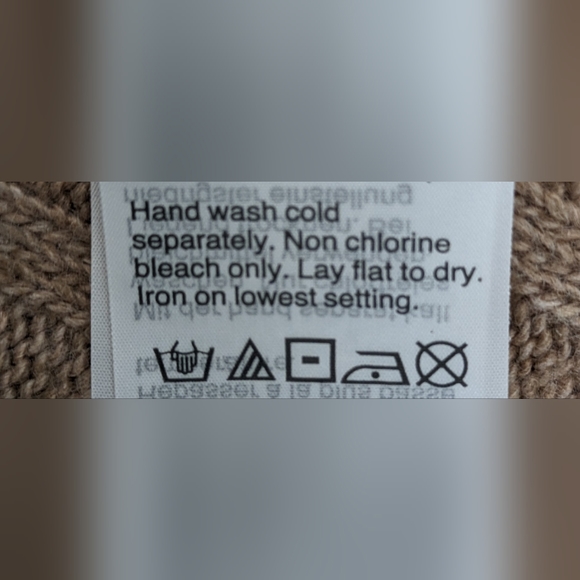 NWOT Madewell camel drop shoulder oversized boxy wide sleeve ribbed knit cuffs - Picture 14 of 14